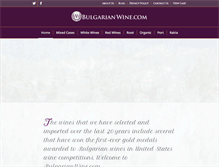 Tablet Screenshot of bulgarianwine.com